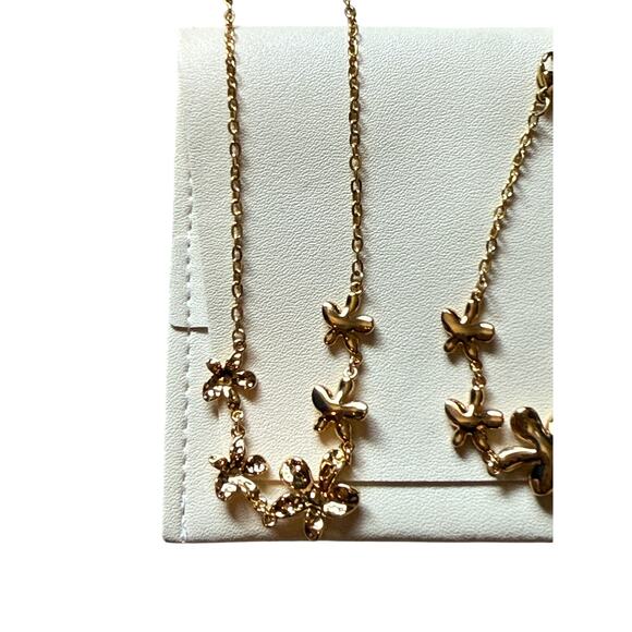 18k Gold Plated Necklace Bundle Slide Jewelry - Picture 3 of 6